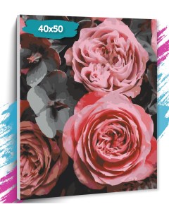Картина по номерам Нежные цветы GK0208 Холст на подрамнике 40х50 см Tt