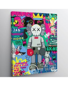Картина по номерам Kaws граффити p55256 30x40 см Red panda