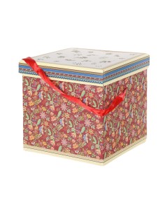 Коробка подарочная 29 7 x 29 7 х 28 5 см с цветками в ассортименте Mercury ny