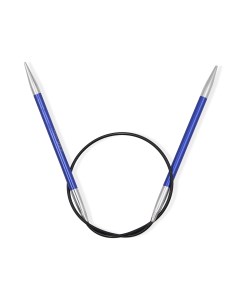 47070 Спицы круговые укороченные Zing 4 5мм 40см алюминий иолит фиолетовый KnitPro Knit pro