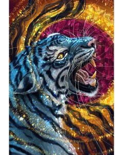 Алмазная мозаика Король тигров 70x100 Гранни