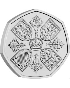 Монета 50 пенсов Памяти Елизаветы II Великобритания 2022 UNC Mon loisir