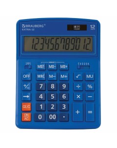 Калькулятор настольный Extra 12 BU 12 разрядный синий 20шт Brauberg