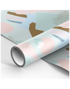 Упаковочная бумага глянц 70 100см Abstact design 90г м2 Meshu