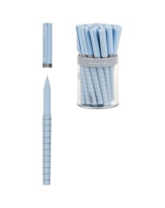 Ручка шариковая Quadro синяя 0 7мм игольчатый стержень грип софт тач Greenwich line