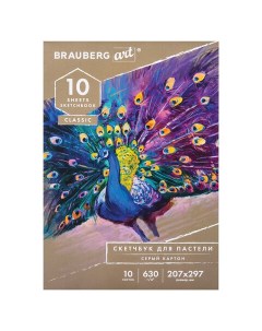 Альбом для пастели картон СЕРЫЙ 630 г м2 10 л Art Classic 105916 5 шт Brauberg