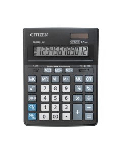 Калькулятор настольный 12 разрядный Business Line CDB1201 BK двойное питание 15 Citizen