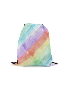 Мешок рюкзак для сменной обуви RainbowWatercolorSeamlessPattern8 Burnettie