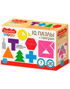 Игра головоломка IQ Пазлы танграм серии Baby Toys wood 04311 Десятое королевство