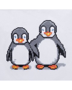 Набор для вышивания Kids Пингвинчики 269 19 18 см Hobby&pro