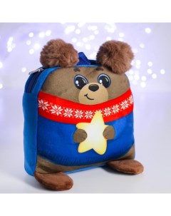 Рюкзак детский Мишка со звездой 24х24 см Nobrand