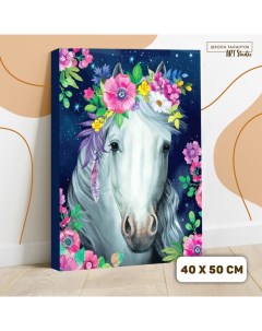 Картина по номерам на холсте с подрамником Лошадь 40 50 см Nobrand