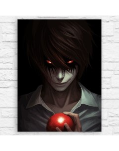 Картина по номерам на холсте Аниме Death Note 13537 В 60x80 Бруталити