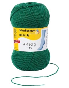 Пряжа для вязания 9801276 4 fadig 02082 зеленый Regia