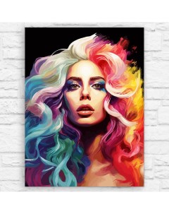Картина по номерам на холсте Музыка Lady Gaga 13621 В 60x80 Бруталити