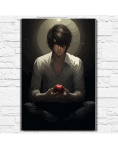 Картина по номерам на холсте Аниме Death Note 13536 В 60x40 Бруталити
