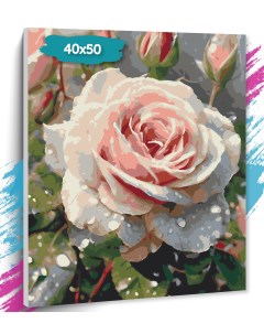 Картина по номерам Роза GK0329 Холст на подрамнике 40х50 см Tt
