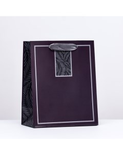 Пакет подарочный Текстура темно бордовый 18х22 3х10 см Арт-дизайн