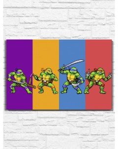 Картина по номерам Игра TMNT Teenage Mutant Ninja Turtle Return 9851 60х40 см Бруталити