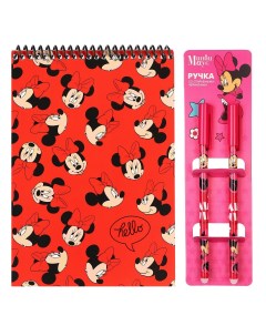 Подарочный набор блокнот а5 и 2 ручки пиши стирай минни маус Disney