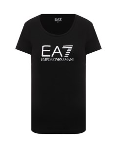 Хлопковая футболка Ea7
