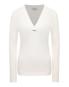 Хлопковый пуловер Brunello cucinelli