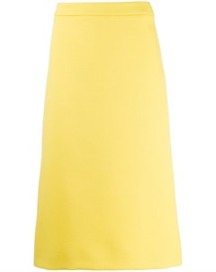 Prada юбка a силуэта 42 желтый Prada
