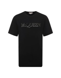 Хлопковая футболка Alexander mcqueen
