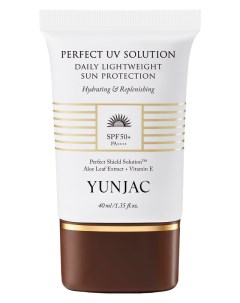 Легкий солнцезащитный крем для лица SPF 50 Perfect UV Daily Lightweight Sun Protection 40ml Yunjac