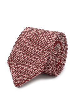 Шелковый вязаный галстук Giorgio armani