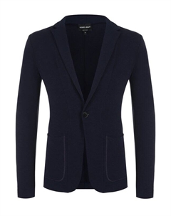 Однобортный пиджак из вискозы Giorgio armani