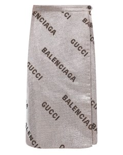 Юбка с отделкой стразами x Balenciaga Gucci