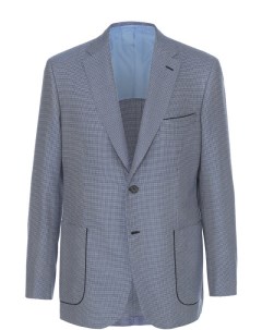 Однобортный пиджак из смеси шелка и шерсти Brioni