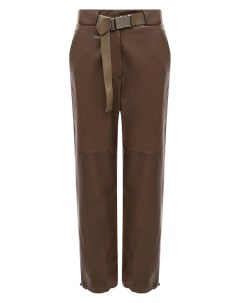 Кожаные брюки Brunello cucinelli