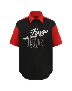 Хлопковая рубашка Hugo