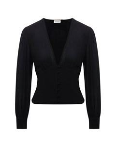 Блузка из вискозы Saint laurent