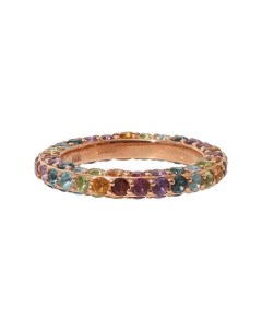 Радужное кольцо пончик Secrets jewelry
