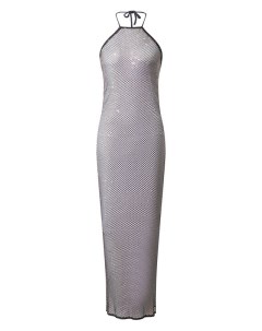 Платье с отделкой стразами Paramidonna