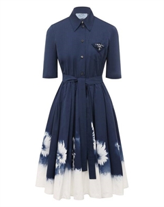 Хлопковое платье Prada