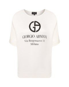 Шелковая футболка Giorgio armani