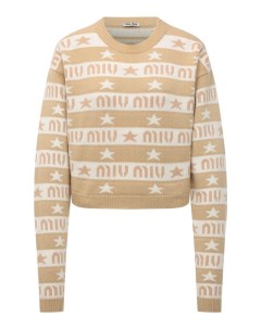 Кашемировый пуловер Miu miu