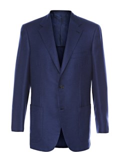Однобортный пиджак из смеси кашемира и шелка Brioni