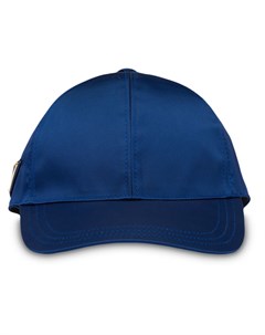 Prada бейсбольная кепка с металлическим логотипом m синий Prada