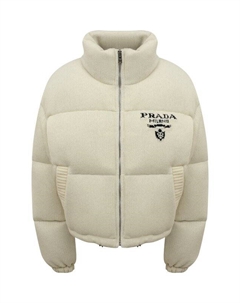 Пуховик из шерсти и кашемира Prada