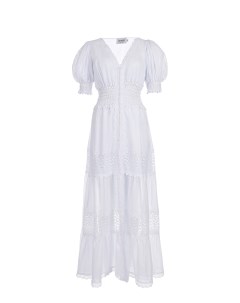 Белое платье с рукавами фонариками Charo ruiz