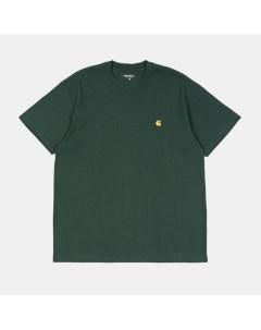 Футболка S S Chase T Shirt Discovery Green Gold Carhartt wip