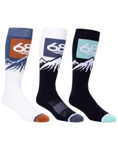 Носки Snow Caps Sock 3 Pack Assorted 686