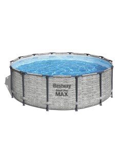 Каркасный бассейн Steel Pro Max 427x122 см фильтр лестница тент 5619D Bestway