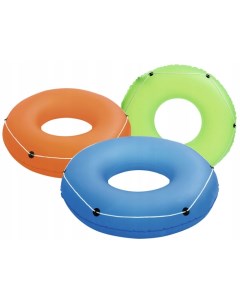 Надувной круг для плавания со шнуром 119 см три цвета от 12 лет 36120 Bestway