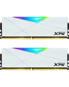 Память оперативная 32GB 2 x 16Gb DDR4 UDIMM XPG SPECTRIX D50 3600MHz CL18 22 22 1 35V RGB Белый Ради Adata